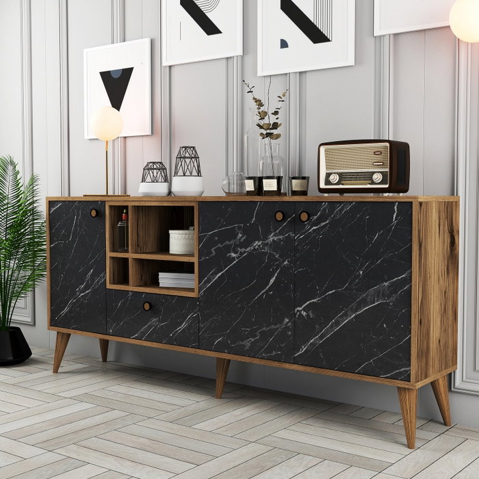 Hanah Home Napoli - Black Marble Hanah Home Napoli - Black Marble